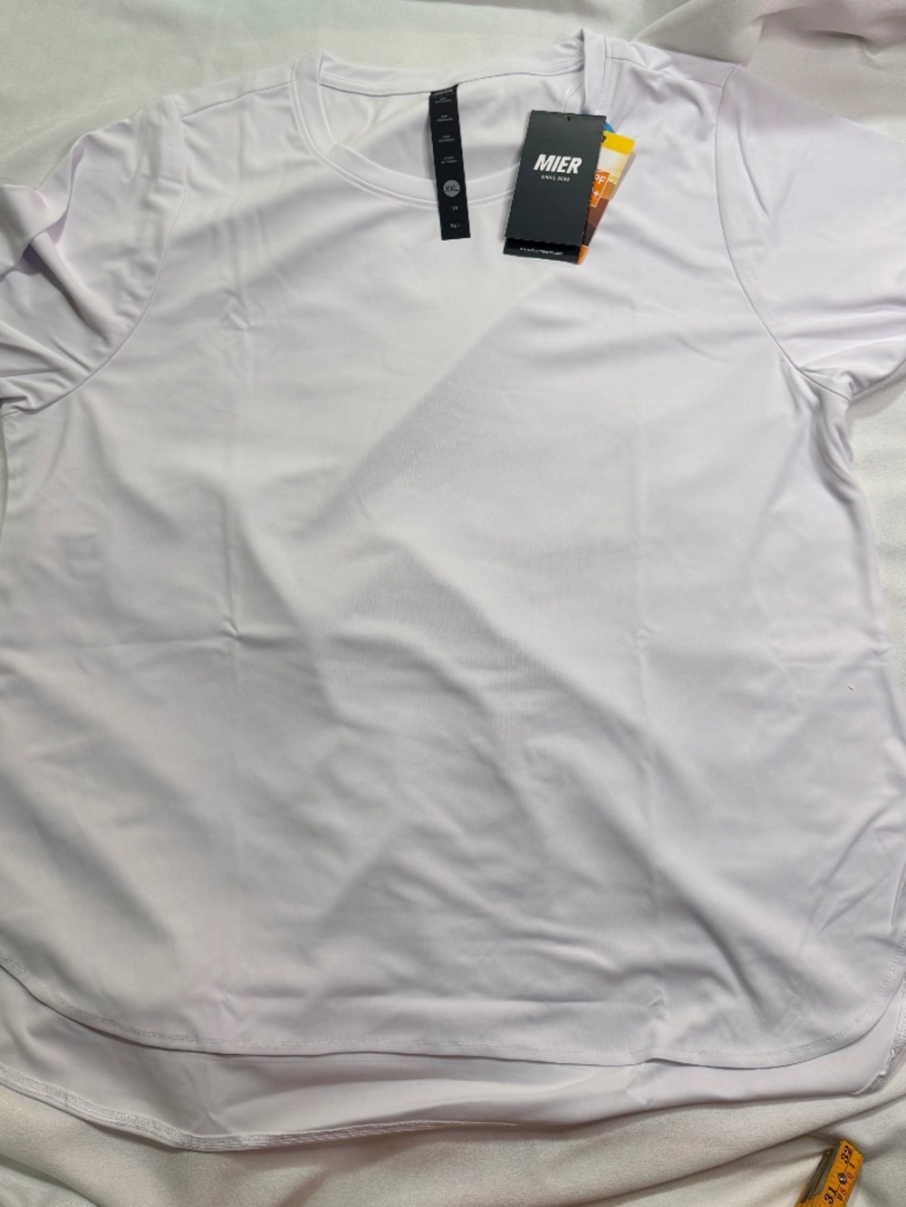 MIER Women’s UPF 50+ Athletic T-Shirt XXL White NWT